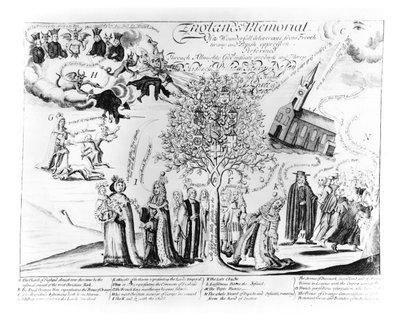 Memorial de Inglaterra de su Maravillosa Liberación de la Tiranía Francesa y la Opresión Papista, c.1688 de English School